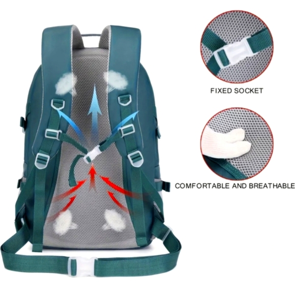 High School Backpack With Shoe Compartment Laptop Bag School Gym Bag Tote - Picture 12 of 14